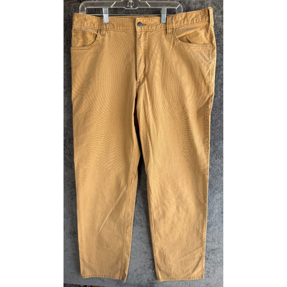 Carhartt Pants Mens 38x34 Carhartt Brown Tan Canvas Relaxed Fit Work Pants‎
